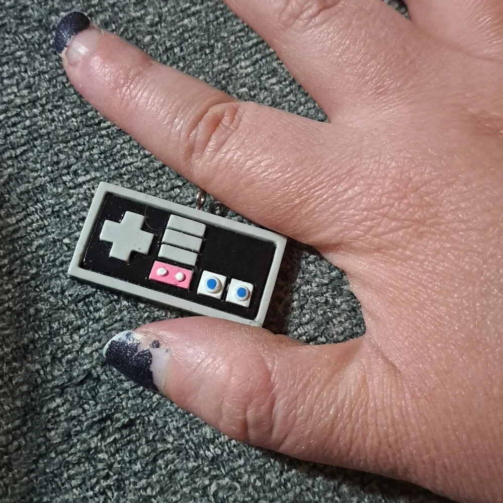 NES Nintendo controller pendent charm video games gamer game